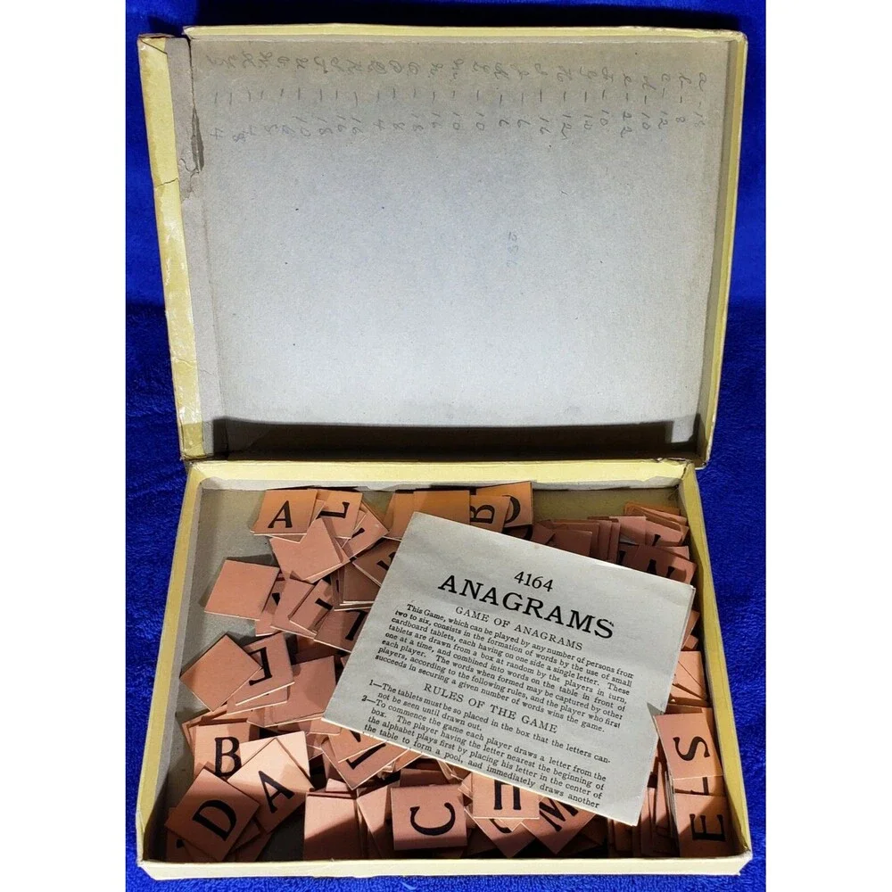 Antique Games: 1900/01 Ideal Sectional Animals & Anagrams by Milton Bradley Co.